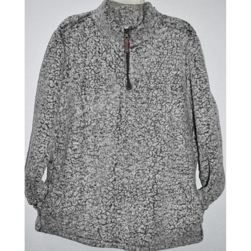 Weatherproof Qtr Zip XL Gray Sherpa Fleece Pullover‎ Soft Warm Cozy Sweatshirt